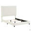 Grand lit plateforme tapissier Boucle