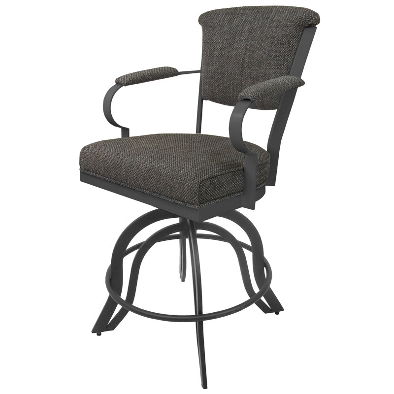 Tabouret de bar 26 po Miami, Gris / cacao Plumley, Tabouret de bar (siège d'une hauteur de 30 po)