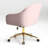 Farrah Tufted Velvet Upholstered Desk Chair-101215815