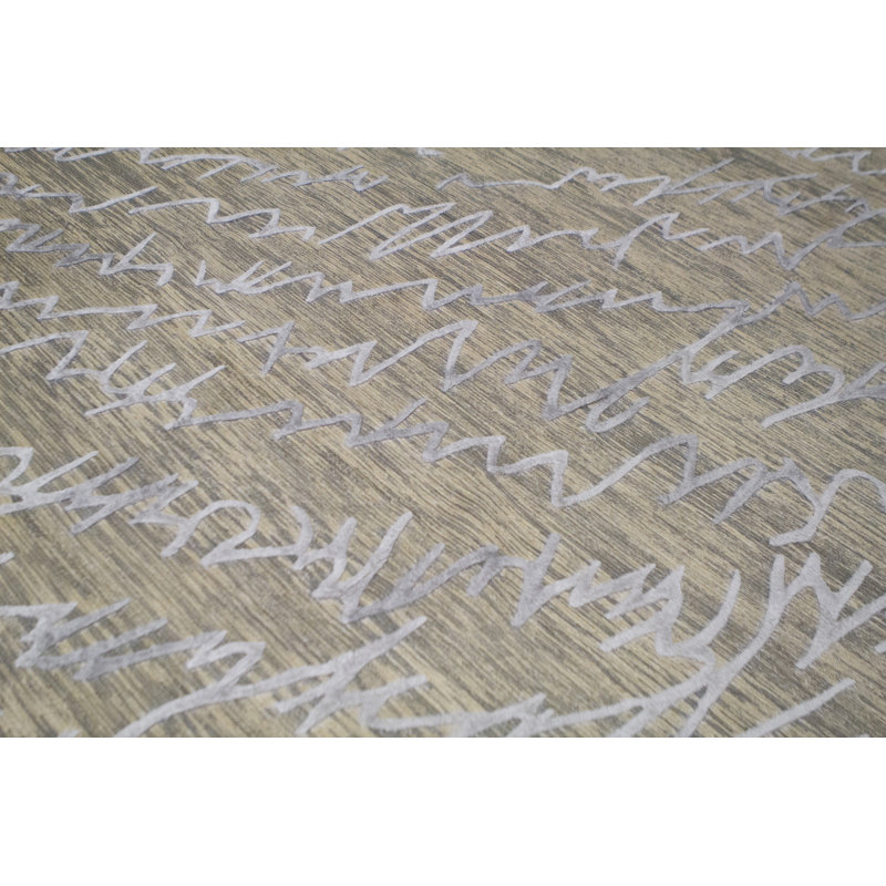 Hand Woven Jute Abstract Area Rug