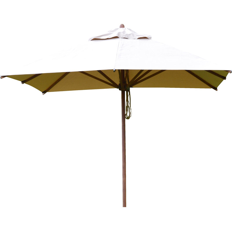 Levante Square Market Umbrella, Ecru, 132" W x 132" D