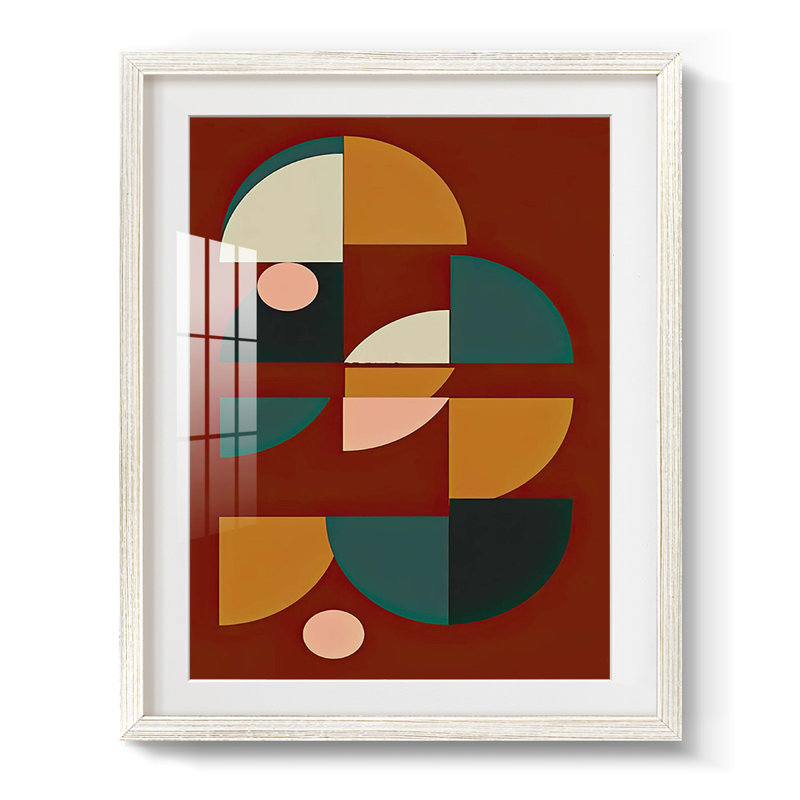 Arches on Rust IV -Framed Print, 28.5" H x 20.5" W, White