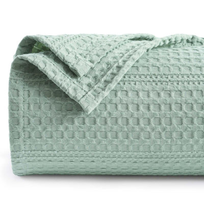 PHF Lightweight Waffle Weave Blanket, Soft Woven Summer Blanket for Hot Sleepers, Aesthetic Home Decor for Couch Bed Sofa, Pet Friendly
