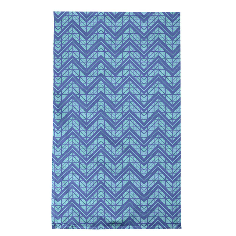 Stephenie Tea Towel Kitchen Towel, Light Blue/Blue/White, Cotton Twill