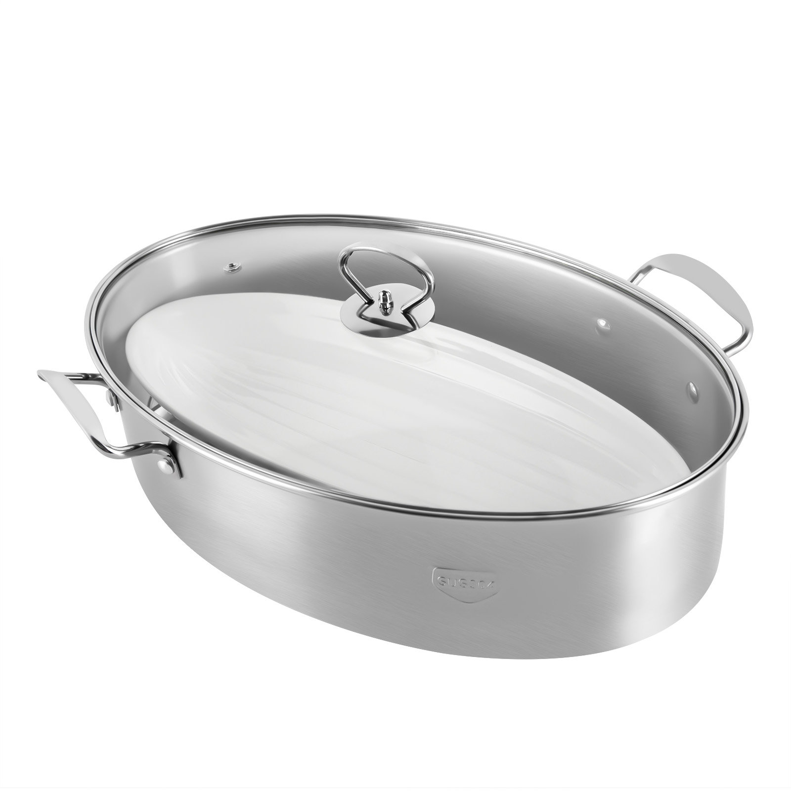 Sus304 Stainless Steel Steamer Pot For Home Use, Suitable For Soup