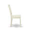 L'ensemble de table de salle à manger 3 pièces comprend 1 table de salle à manger à piédestal ronde et 2 chaises de salle à manger en lin blanc avec dossier à lattes - finition lin blanc-1491935817-1491935810-1491935820