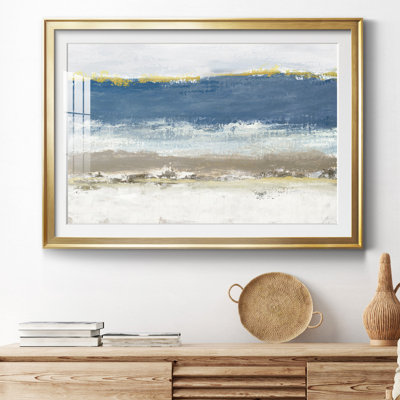 Bleu ciel - peinture encadrée
