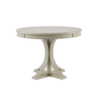 44" Round Dining Table, Solid Wood Finish Classic Design For Dining Room