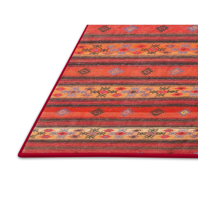 Tapis rouge Rubie Southwestern, Rectangle 7 pi x 10 pi