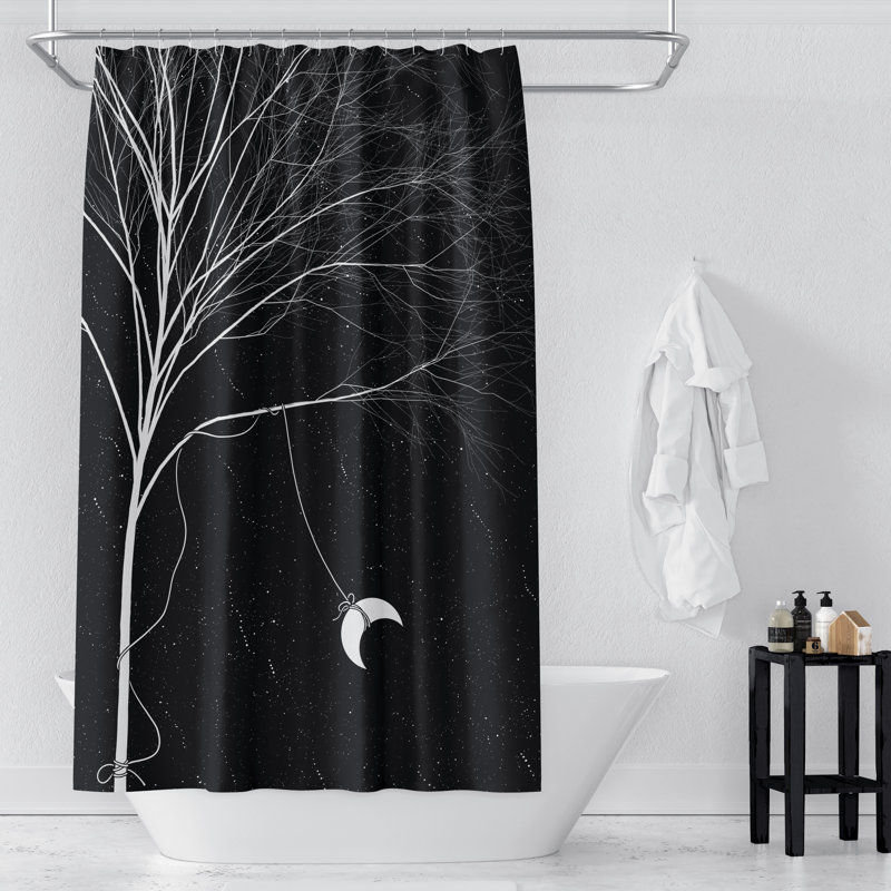 Rideau de douche simple, 83 po x 70 po