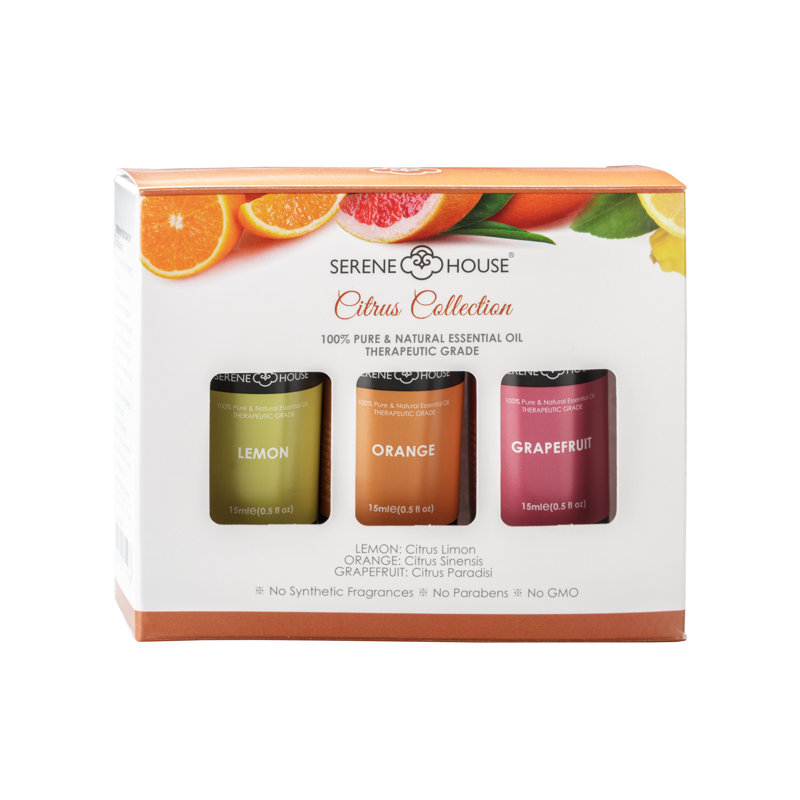 Agrumes, huile essentielle naturelle et pure