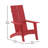 Balasi Modern Dual Slat Back Indoor/Outdoor Adirondack Style Chairs-599414692
