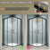 Enclo 36" W X 36" D X 71" H Framed Square Shower Enclosure With 1/4"Clear Tempered Glass