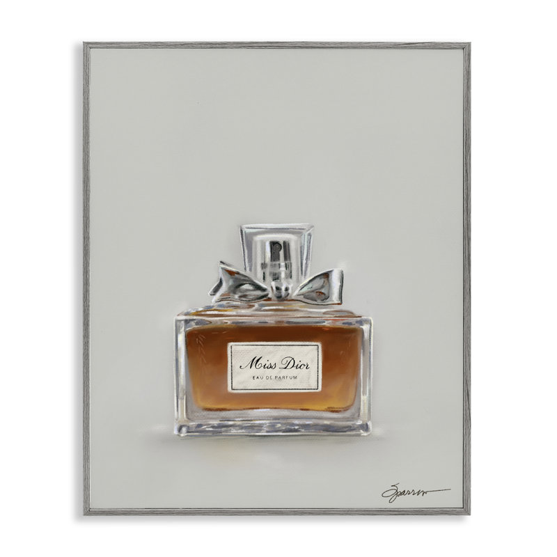 Parfum élégant avec giclée à arc, design par Mary Sparrow, H 14 po x l 11 po, Estampe numérique Farmhouse