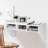 Yves Modern Wall Mounted Floating Computer Table Desk with Storage Shelves-72519144