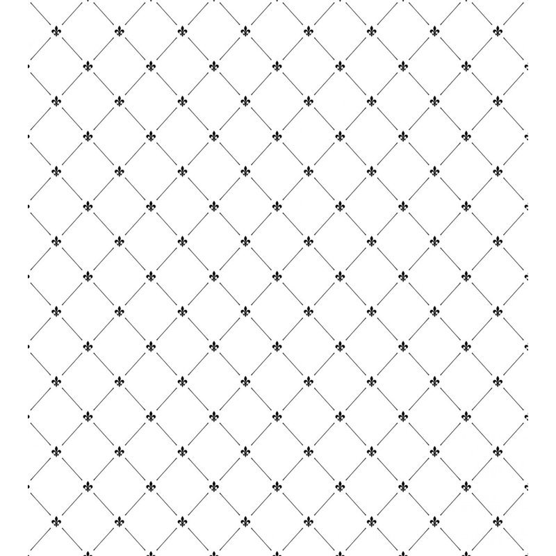 French Country Polyester Geometric Shapes Duvet Cover, Queen
