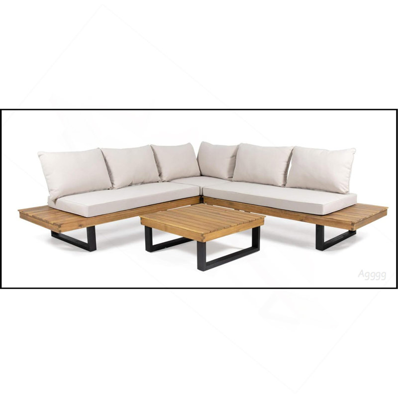 SEBASTIAN 4-PIECE SOFA SET, BEIGE