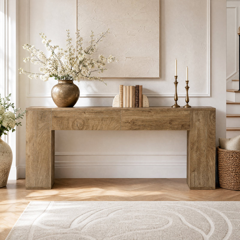 Console 78,7 pouces, Brun