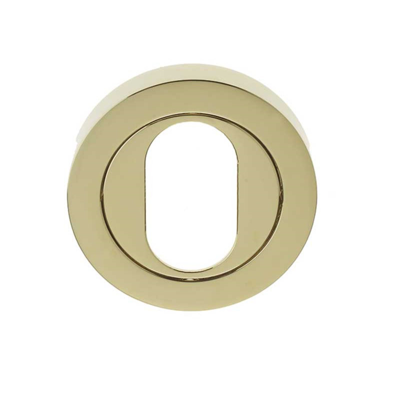 Chabert Oval Escutcheon Door Accessory, Polished Brass