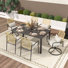 6 - Person Rectangular Outdoor Dining Set with Cushions