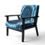Fauteuil rembourré Mid-Century