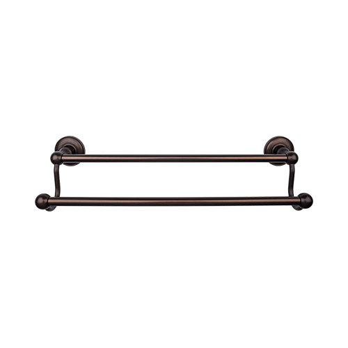 Edwardian Bath Double 20 1/2" Wall Mounted  Towel Bar, Oiled Rubbed Bronze