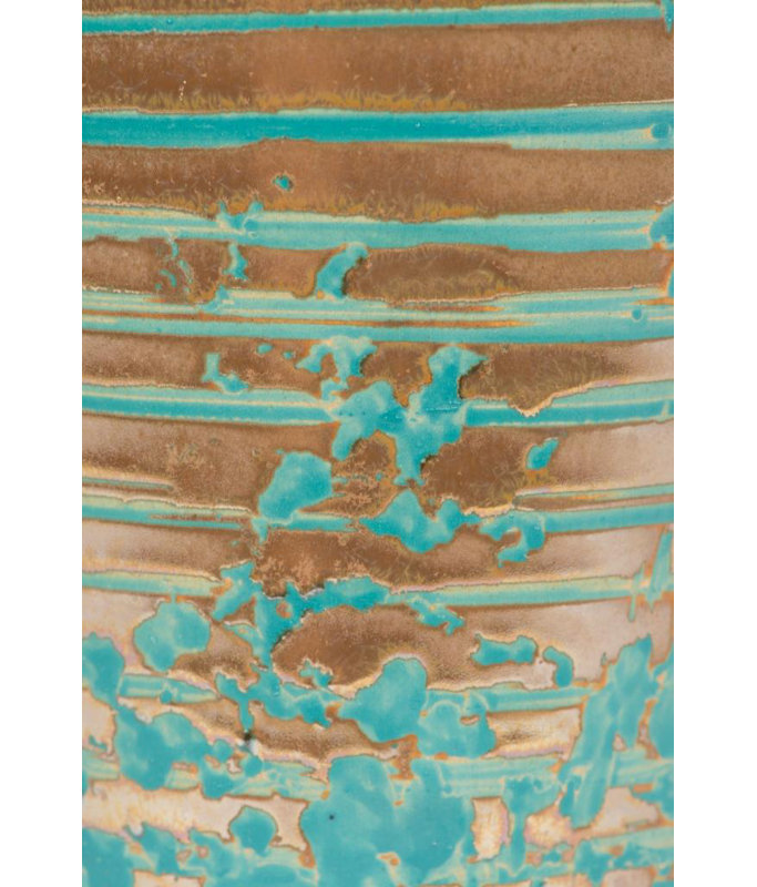 Handmade Ceramic Table Vase, 12.5" H x 5.5" W x 5.5" D