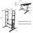 Solid Wood Convertible Table Shelf, Home Allure, White Finish Enigma,