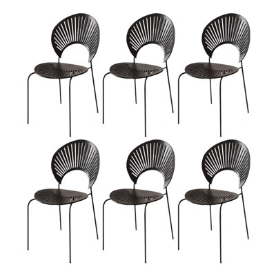 Modern Simple Durable Carbon Steel Dining Chairs