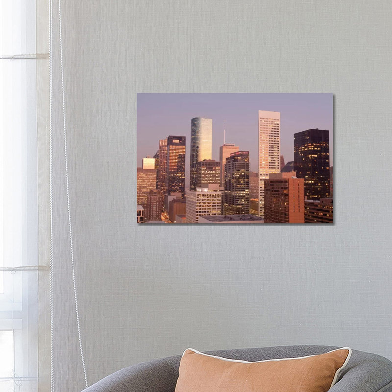Downtown Skyline IV, Houston, Texas by Michael DeFreitas - Wrapped Canvas Print, 66.04 cm H x 45.72 cm W x 3.175 cm D