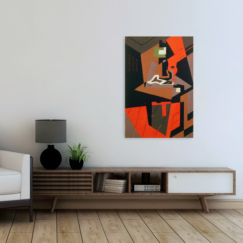 Composition abstraite contemporaine, impression murale, 48" H x 32" W