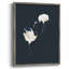 Cranes on Indigo I, reproduction encadrée - bois massif-1889739797