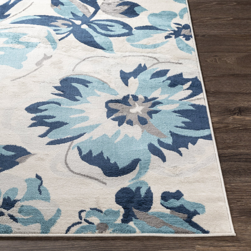 Bluebelle Floral Indoor Rug, Rectangle 5'3" x 7'1"