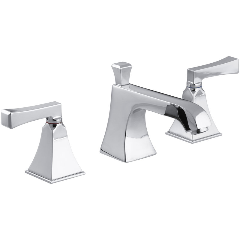Robinet de salle de bain à large entraxe avec bonde Memoirs®