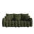  81" Teddy Fleece Upholstered Sofa with 3 Matching Pillows-815696260