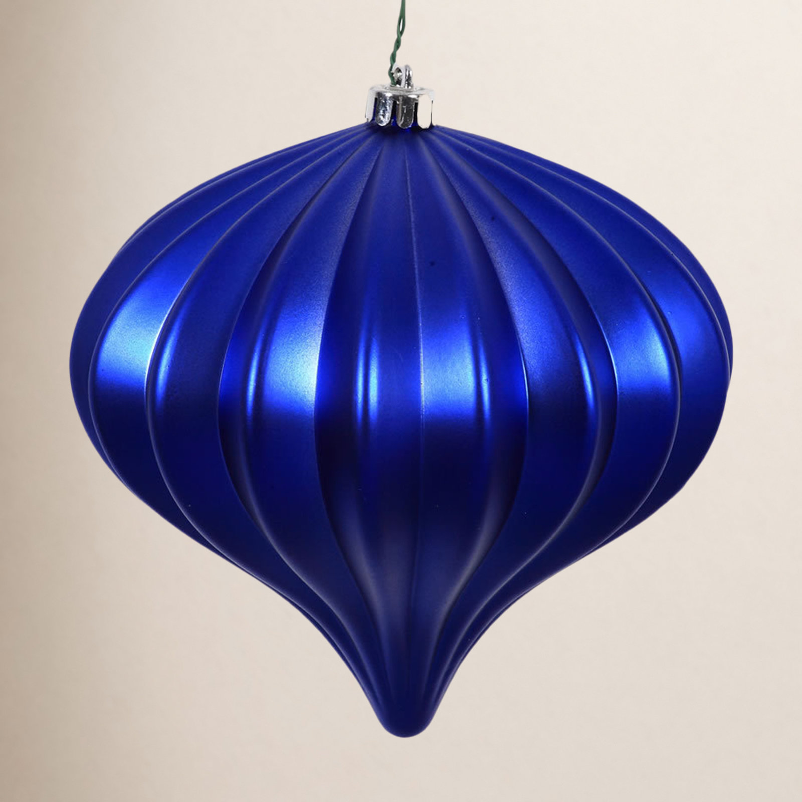 5.7" Onion Christmas Ornament UV, Coba Light Blue