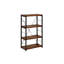 Weathered Oak And Black 3-Shelf Bookcase