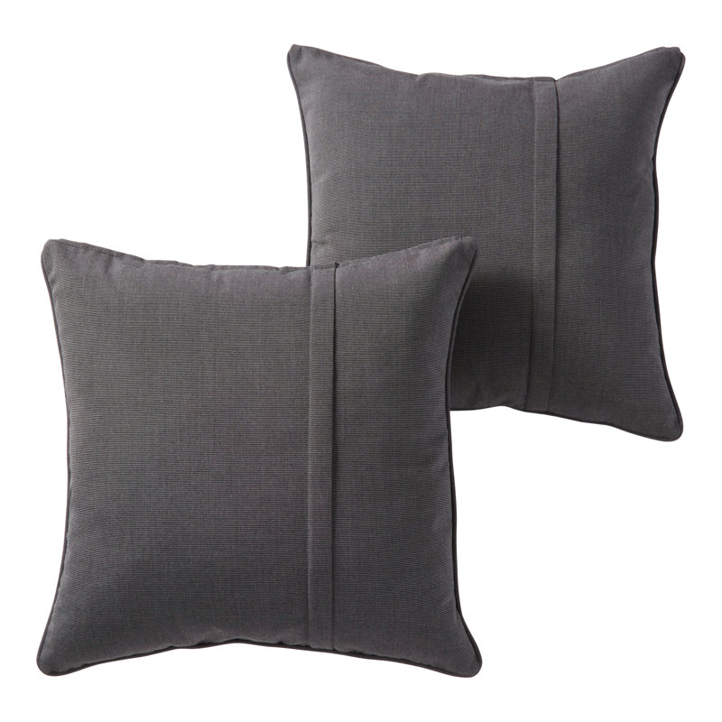 Coussin Sunbrella, Toile charbon, Ensemble de 2