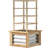 Galvanized Planter Box Elevated Garden Bed,Wooden Raised Garden Bed With Trellis,For Garden,Patio-1621356708