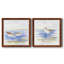 Oiseaux de rivage croquis I - ensemble de 2 peintures sur toile encadrées-1420875546-1420875548