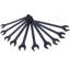 Très grand ensemble de clés combinées SAE, 10 pièces, ensemble de clés jumelées à oxyde noir SAE 1-5 / 16 "- 2" avec pochette