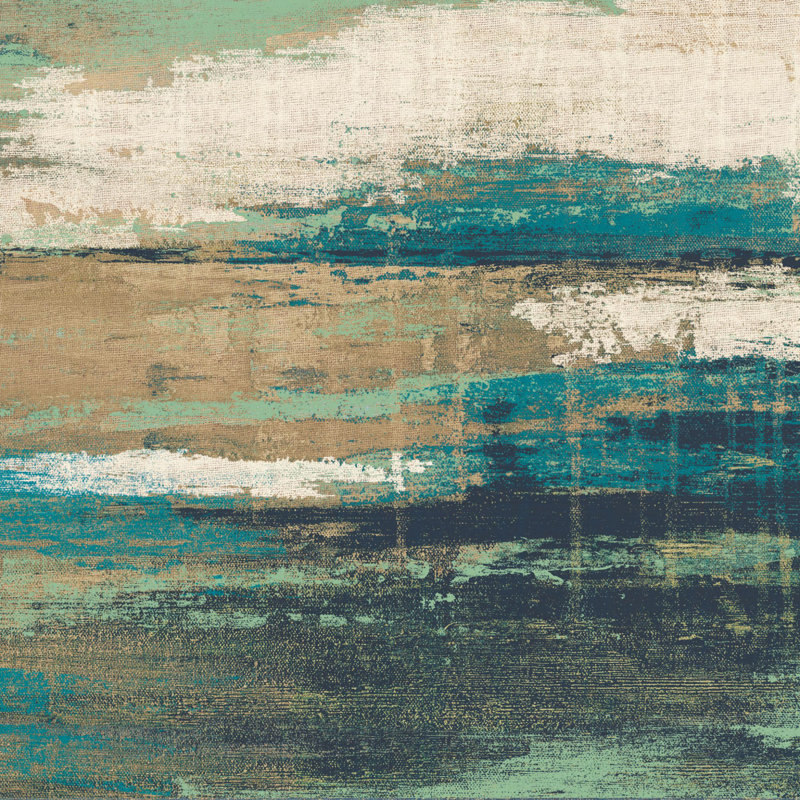 Abstract Blue - Wrapped Canvas Painting, 30cm H x 30cm W x 3.8cm D