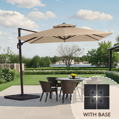 Pulk 120'' x 120'' Square Cantilever Umbrella