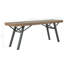Banc de jardin en acier Nehawka