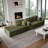 Boneless Modular Corduroy L-Shaped Sectional Sofa with Minimalist Design-1941017763