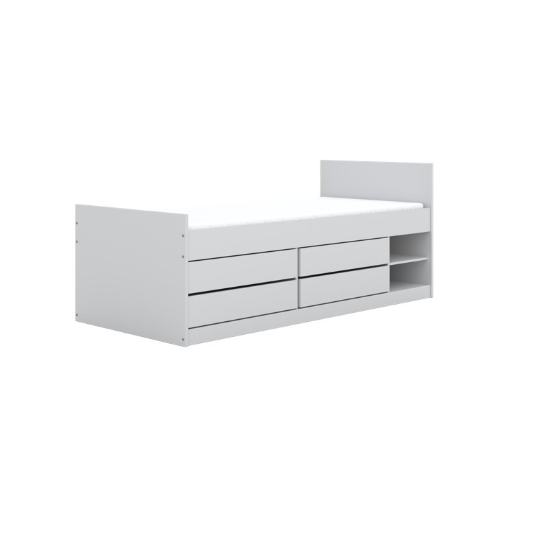 Poppe European Single (90 X 200 Cm) Cabin Bed with Storage Included
