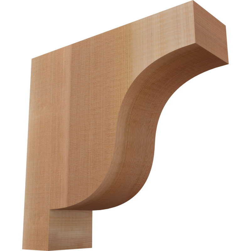 Newport Corbel, H 12 po x l 3,5 po x P 12 po, Cèdre rouge, Lisse