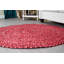 Tapis en coton tressé rond fait main Emraan