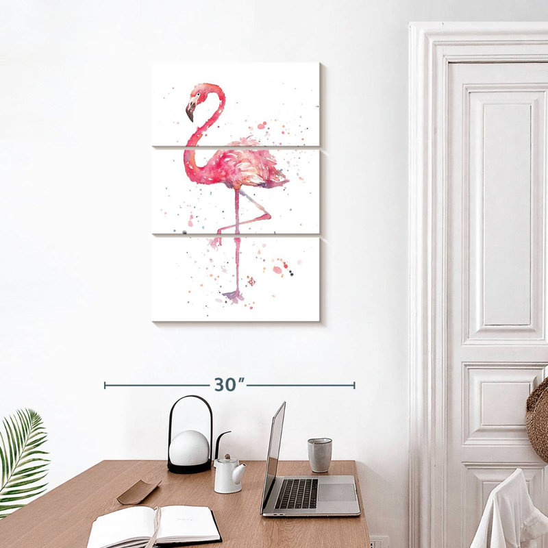 A Flamingo's Fancy, H 32" x l 20"