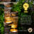 Kaisoku Water Fountain Outdoor Garden,38.2" Tall Modern Freestanding 4 Tiers Indoor Waterfall Fountain With Led Lights For Patio, Balconies, Lawns, Deck, Porch Backyard And Home-1812967339